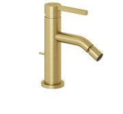 Смеситель для биде Kludi Nova Fonte с донным клапаном брашированное золото PVD 20216N015