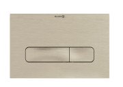 Кнопка смыва для унитаза Kludi Unifix двойной смыв пластик брашированный никель PVD 30PP01N5