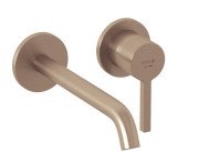 Змішувач для раковини Kludi Nova Fonte настінний одноважільний брашована бронза PVD 20245N115