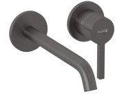 Змішувач для раковини Kludi Nova Fonte настінний одноважільний збройова сталь PVD 20245N215