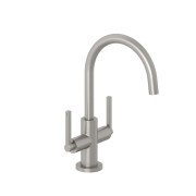 Змішувач для раковини Kludi Nova Fonte двоважільний брашований нікель PVD 20118N515