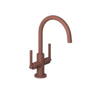 Змішувач для раковини Kludi Nova Fonte двоважільний кораловий матовий 20118O515