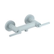 Смеситель для душа Kludi Nova Fonte двухрычажный голубой матовый 20710O415