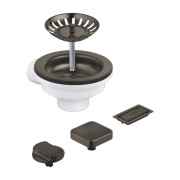 Сливной комплект для кухонной мойки Grohe на 1 чашу графит темный матовый 40996AL0