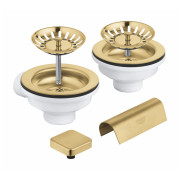 Сливной комплект для раковины Grohe на 2 чаши холодный рассвет матовый 40999GN0