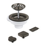 Зливний комплект для кухонної мийки Grohe на 1 чашу графіт темний матовий 40996AL0