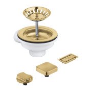 Зливний комплект для кухонної мийки Grohe на 1 чашу холодний світанок матовий 40996GN0