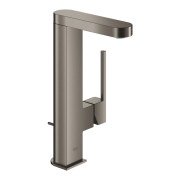 Смеситель для раковины Grohe Plus L-Size с донным клапаном графит темный матовый 23843AL3