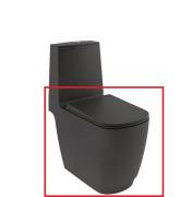 Чаша унітазу-компакту Kludi Resa S 38х68 см кераміка чорний матовий 27WCB0239