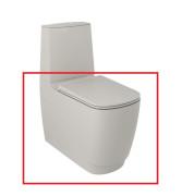 Чаша унітазу-компакту Kludi Resa S 34,5х62 см кераміка сіро-бежевий матовий 27WCB01O2