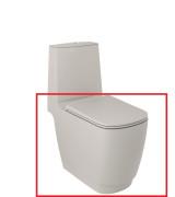 Чаша унітазу-компакту Kludi Resa S 38х68 см кераміка сіро-бежевий матовий 27WCB02O2