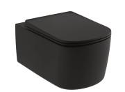 Унитаз подвесной Kludi Resa S 36х55 см керамика черный матовый  27WCSET39