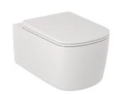 Унитаз подвесной Kludi Resa S 36х55 см с сиденьем керамика белый матовый 27WCSET53