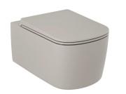 Унитаз подвесной Kludi Resa S 36х55 см с сиденьем керамика серо-бежевый матовый 27WCSETO2