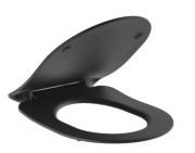 Сидіння з кришкою для унітазу Kludi Resa R Soft-Close чорний дюропласт матовий 23WCS39