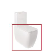 Чаша унітазу-компакту Kludi Resa C 34,5х62 см кераміка білий 28WCB0543