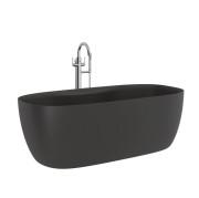 Ванна из искусственного камня Kludi Resa S 170x80 см отдельно стоящая черный матовый 53BF0339