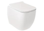 Підвісний унітаз Kludi Resa C 34х52,5 см з сидінням кераміка білий 28WCSET43