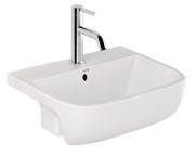 Раковина для ванной Kludi Resa полувстраиваемая 42х35 см керамика белый 57W0243