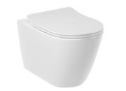Підвісний унітаз Kludi Resa R 36х52 см з сидінням кераміка білий 23WCSET43