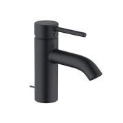 Смеситель для раковины Kludi Bozz с донным клапаном черный матовый 382633976