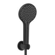 Ручний душ на тримачі Kludi Dive 1-режимний чорний матовий 698503900