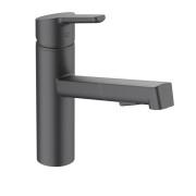 Змішувач для кухні Kludi M3 одноважільний з висувною лійкою чорний матовий 585813975