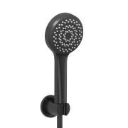 Ручний душ на тримачі Kludi Dive S 1-режимний чорний матовий 688503900