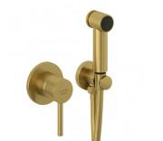 Гігієнічний душ зі змішувачем Kludi Bozz золото брошуроване PVD 38998N076