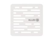 Декоративная решетка для душевого поддона Kludi Terra 124х124 мм белый матовый 210945300