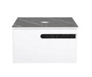 Тумба под раковину Aqua Rodos Ostin со столешницей 80 см МДФ белый мат АР000089749