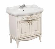 Тумба підлогова Аквародос Мікела 80 см з раковиною Роял МДФ ваніль АР000040331