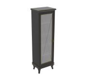 Пенал для ванной Аквародос Беатриче напольный 50,5х36,5х162 см ДСП/МДФ черный патина золото АР000000929