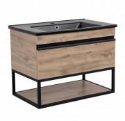 Тумба підвісна Аквародос Loft-Iron 75 см з раковиною Arte ДСП/МДФ севілья АР000082553