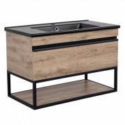 Тумба підвісна Аквародос Loft-Iron 85 см з раковиною Arte ДСП/МДФ Севілья АР000082554