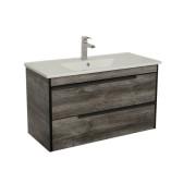 Тумба підвісна Аквародос Loft-Neo 100 см із раковиною Arte Uni ДСП/МДФ дуб морас АР000051861