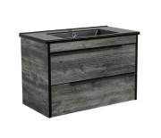 Тумба підвісна Аквародос Loft-Neo 85 см із раковиною Arte ДСП/МДФ дуб морас АР000082566