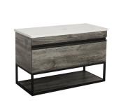 Тумба под раковину Аквародос Loft-Iron со столешницей 100 см ДСП/МДФ дуб морас АР000051878