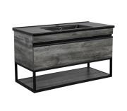 Тумба подвесная Аквародос Loft-Iron 100 см с раковиной Arte ДСП/МДФ дуб морас АР000082559