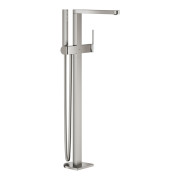 Смеситель для ванной Grohe Plus напольный с душевым гарнитуром суперсталь 23846DC3