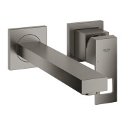 Смеситель для раковины Grohe Eurocube однорычажный настенный графит темный матовый 23447AL0