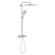 Душова стійка Grohe Rainshower SmartActive 310 Cube із термостатом суперсталь 26837DC0