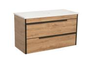 Тумба под раковину Аквародос Loft-Neo со столешницей Uni 100 см ДСП/МДФ севилья АР000051882