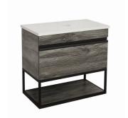 Тумба под раковину Аквародос Loft-Iron со столешницей 75 см ДСП/МДФ дуб морас АР000051876