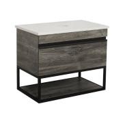 Тумба под раковину Аквародос Loft-Iron со столешницей 85 см ДСП/МДФ дуб морас АР000051877