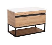 Тумба под раковину Аквародос Loft-Iron со столешницей 85 см ДСП/МДФ севилья АР000051873