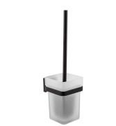 Йоршик для унітазу Аквародос Leonardo з держателем чорний матовий АР000040565