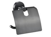 Держатель для туалетной бумаги Аквародос Gloria с крышкой gun metal АР000105349