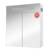 Зеркальный шкаф Аквародос Ника 75 см с подсветкой ДСП белый АР000001134