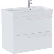 Тумба з раковиною Roca Ella 80x46 см чаша праворуч ДСП білий матовий A851913529